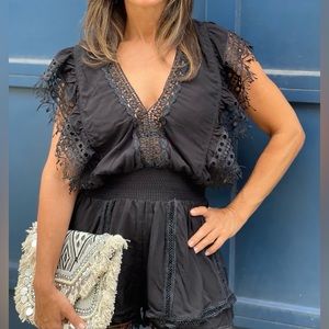 Resort Wear Raja Romper with beautiful lace detail